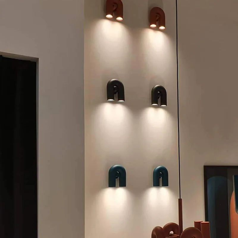 Nordic Rotatable Aluminium U-Tube LED Wall Sconce - Modern Indoor Lighting Fixture