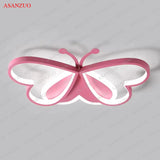 Butterfly Ceiling lights Modern Living Room Girls Bedroom Light Fixture Study Nursery Children's Room LED Ceiling Lamp