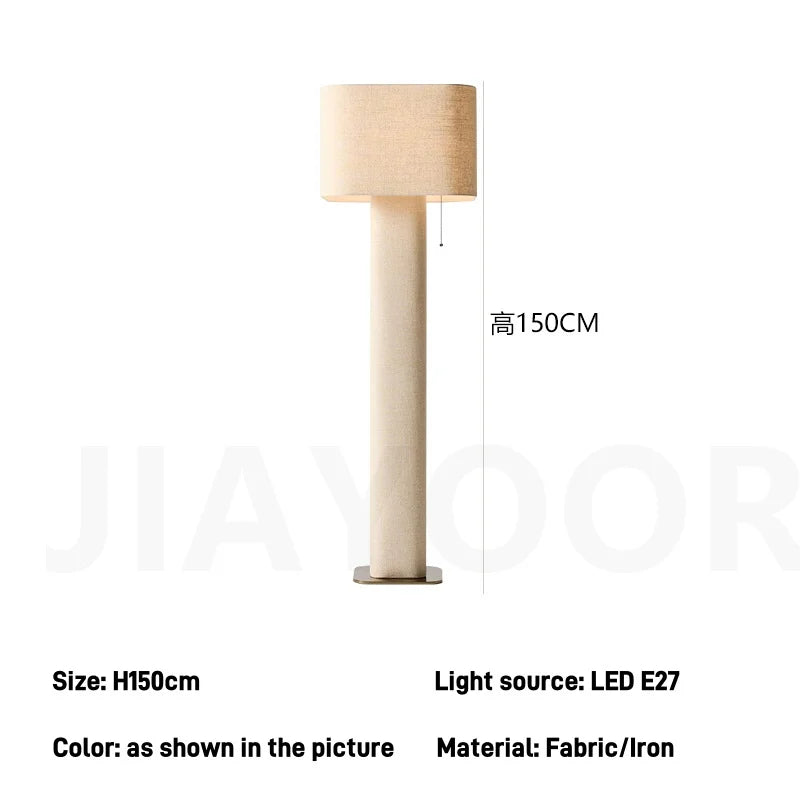 Wabi-Sabi Artistic High-End LED Floor Lamp - Modern Vertical Standing Light Fixture for Living Room Sofa, Bedroom & Exhibition Hall
