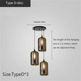 Modern Glass Chandeliers For Dining Tables Living Room Kitchen Office Coffee Hanging Lamp Nordic Home Pendan Light