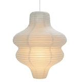 Large White Paper Lampshade 37cm Round Ceiling Pendant Lamp Handmade Folded Rice Paper Chandelier for Bedroom Living Dining Room