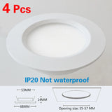 4Pcs LED Mini Spotlight Cabinet lamp Wardrobe light IP65 Waterproof 12V 5W 3W 7W Ceiling Hidden Downlight Ultra-thin Spotlight