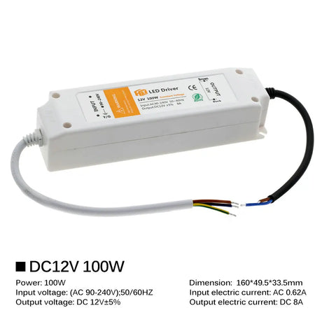 12V Power Supply Adapter 110V 220V to 12V Lighting Transformer 100W 72W 36W 18W DC12 Volts Source LED Driver for LED Strip Light