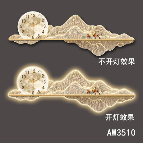 Living Room Wall Clocks Art Mural Luxury Led Big Size Aesthetic Wall Watch Minimalist Silent Reloj De Pared Home Decoration