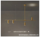 Aisilan led chandelier modern all copper dining room light luxury bar Nordic home  spot pendant lamp