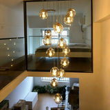 Modern Spiral Staircase Chandelier Crystal Ball Lamp Long Lighting for Living Room Villa Loft Dining Room 2026 New Design