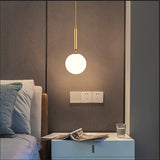 Modern Pendant Light Nordic Minimalist Hanging Lamp Ceiling Decoration Glass Ball Lighting Living Bedroom Dining Room