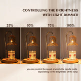 Table lamp decoration Candle Lamp Furnace Glass Aromatherapy Melting Wax Lamp Melting Candle Lamp Bedroom Atmosphere Table Lamp