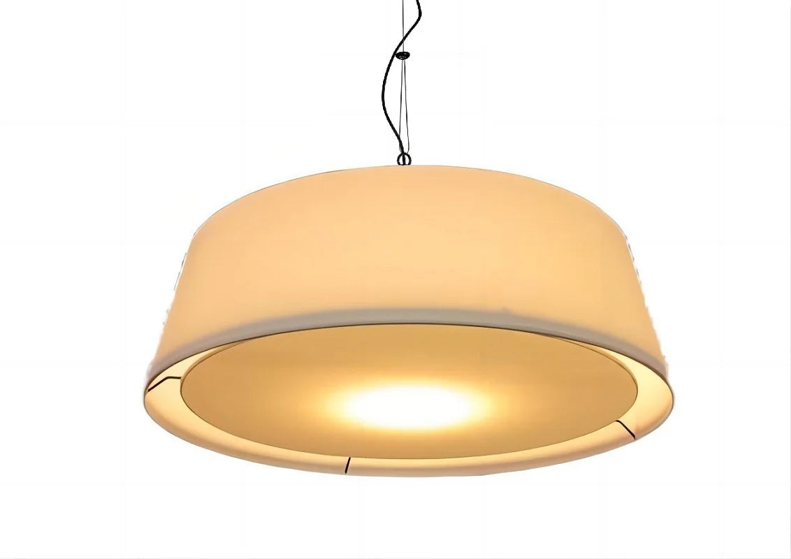 Modern Simple Chandelier Linen Cloth Art Bedroom Living Room Study Light Wabi Sabi Creative Tearoom Dining Lamp