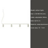 Nordic Macaron Painted Metal Spotlight Chandelier Living Room Led GU10 Pendant Chandelier Lighting Indoor Deco Lighting Lampara