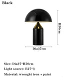 Nordic Creative Designer Mushroom Head Table Lamp  Applicable To Bedroom Decoration Living Room Sofa Bedside Illumination