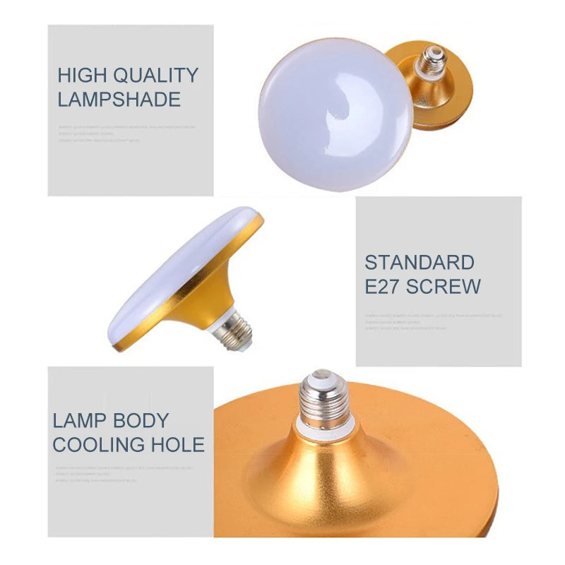 E27 220V LED Bulb Factory Office Indoor Lighting Bulb UFO Lamps 12W Energy Saving LED Bulb For Home Living Room House