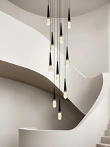 Nordic Modern Home Decoration Chandelier Hanging Stairs Pendant Light Villa Living Room Kitchen Pendent Lamp Indoor Lighting