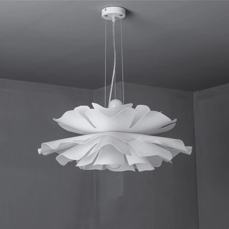 Creative Multi-Layer Acrylic Flower LED Chandelier - Modern Petal Ceiling Pendant Light Fixture for Dining Room, Bedroom & Indoor Decor Centerpiece