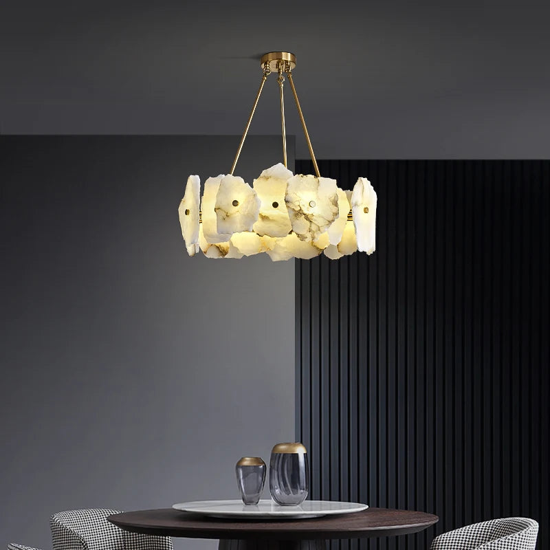 LED Chandeliers Copper Lighting For Foyer Dining Room Bedroom Art Deco Unique Hanging Lamp Luminaire