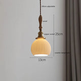 Butterfly Ceramic LED Pendant Lamp Beside Wooden Handle Copper Socket Home Decors Bedroom Dining Living Room Light Hang lamp