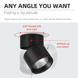 Spot Led Downlight 220V Ceiling Lamp Foldable Spotlights for Living Room Bathroom Led Ceiling Light Surface Mounted Down Lights