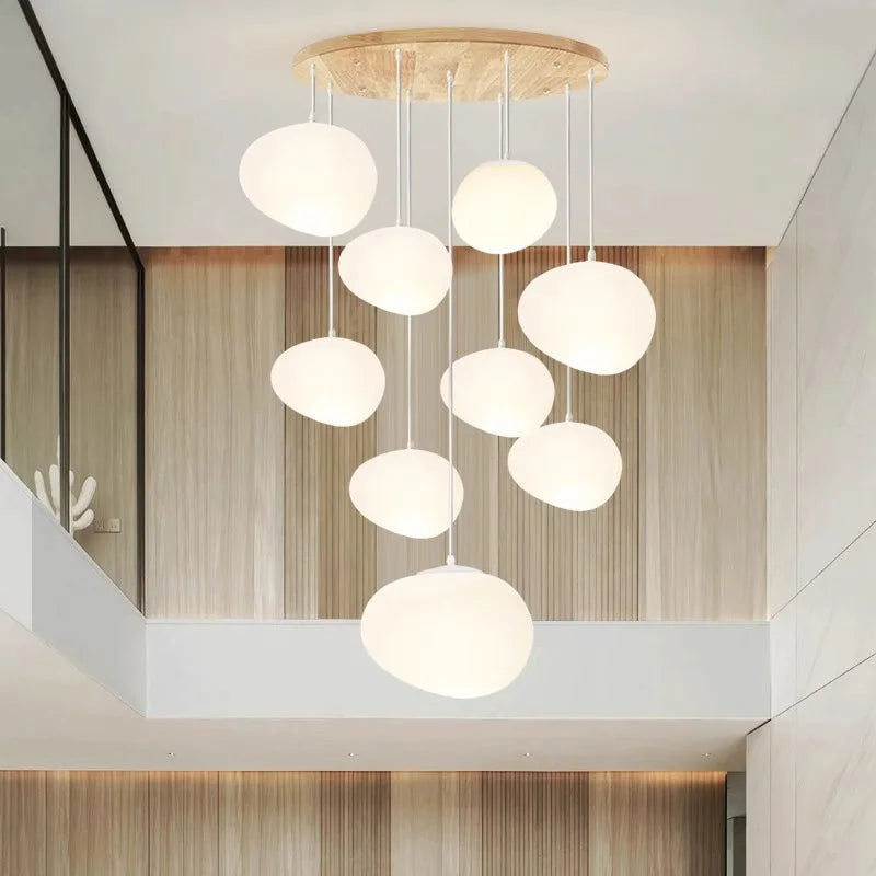 Nordic home decoration, stair chandelier, living room and dining room Pendant lights, ceiling light, indoor lighting