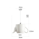 Ceramic Led Pendant Light Modern Tea Cup Teapot Hanging Lamp Kitchen Dining Room Lights Bar Cafe Home Decor Lighting Fixtures