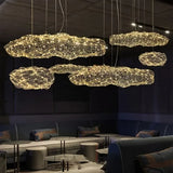 Danish Mesh Cloud Iron Restaurant LED Ceiling Pendant Lights Golden for Dinning Living Room Hanging Luminar Lamp Home Decor Lamp