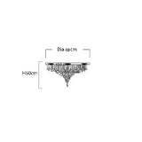 Luxury Large Staircase Led Chandelier Modern Stone Crystal Light Fixture Living Room Long Hallway Lobby Indoor Home Hanging Lamp
