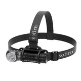 HS41 4000lm Quad-LED Headlamp (4x SST20, 21700 Battery) - USB-C Rechargeable Right-Angle Flashlight with Battery Indicator & Magnetic Tailcap