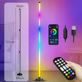 LED Floor Lamp RGB Remote & APP Control Music Sync Corner Lighting Timer Modern Mood Standing Lamp for Living Room Gaming