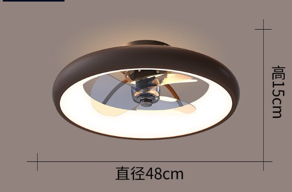 Nordic White Black Gold Ceiling Fan Light DC Motor Remote Control Reversible Bedroom Dining Room Ceiling Fan Light Living Room