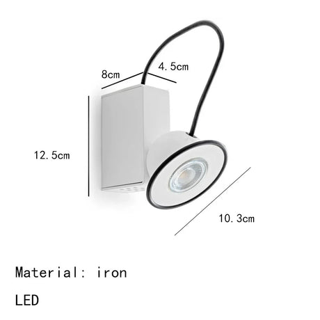  LED Wall Light Black Red Green White Body Lamp Magnetic Attraction For Bedroom Parlor Office Studio Stairs