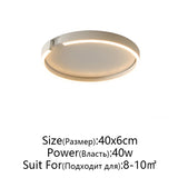 Rose Gold LED Ceiling Light - Modern Circular Dimmable Flush Mount Lamp