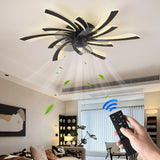 Modern Smart Ceiling Fan with LED Light - App & Remote Controlled, Dimmable