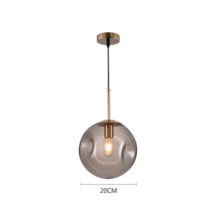 Nordic Modern Pendant Lights Creative Glass Ball Hanging Lamp For Dining Room Bedroom Bar Decor Loft Luminaire Light Fixtures