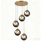 Italian Designer LED Glass Ball Chandelier Ceiling Light for Dining Room Living Room Bedroom - Home Decorative Lighting
