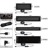 Programmable RGB LED Car Sign - Bluetooth App Scrolling Advertising Display