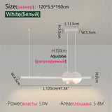 Dining room chandelier Nordic modern lamp dining table bar lamp restaurant lights kitchen lights office company led strip lamps