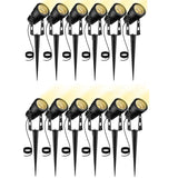 Aluminium LED Garden Lighting 5W Outdoor Spike Lawn Lamp Waterproof Lighting Led Spotlights 0.5 Meter Wire AC110V 220V DC12V 24V