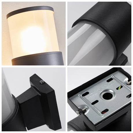 LED Outdoor Wall Lights E27 Waterproof Porch Light 12W AC85-265V Corridor Aisle Wall Sconce for Garden Courtyard Balcony Lamps