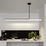 Modern Minimalist Line Led Chandeliers Lamp for Living Room Dining Room Bedroom Pendant Lights Tube Kitchen Room Decor Lighting