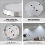 Under Cabinet Puck Lights with Remote,Light Wired, Under Counter Light Fixtures for Kitchen, LED Light for Shelf, Display Case