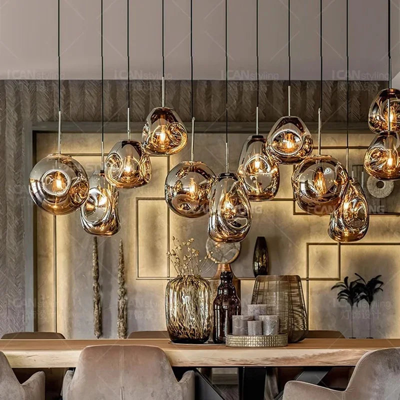 Modern home decor led lights pendant light lamps forstaircase Chandeliers for living room hanging light indoor lighting