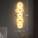Modern Natural Marble LED Pendant Light - Luxury Stone Ceiling Chandelier Lamp Fixture for Dining Table, Living Room & Bathroom