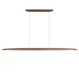Modern Wooden Linear Pendant Light - Nordic LED Kitchen Island Hanging Lamp