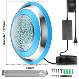 Led Pool Light Bluetooth Control Waterproof IP68 47W RGB Swimming Pool Light with 4.7 M Cord Three Channels