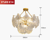 Living Room Pendant Light Post-modern Minimalist Luxury Bedroom  Creative Shell Crystal Glass Master Bedroom Dining Room Light