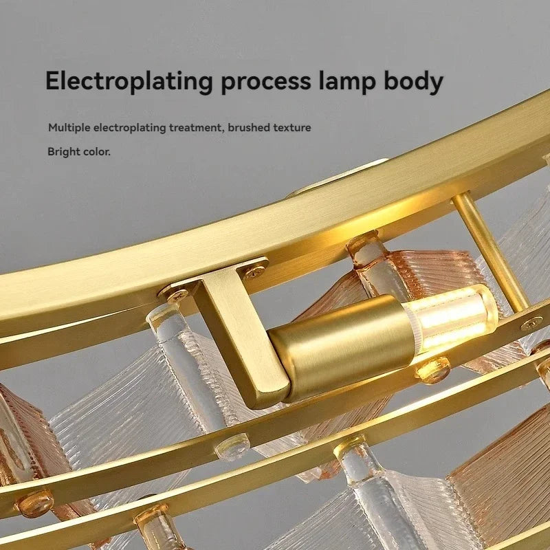 Modern Glass Design Creative Chandelier - Luxury Suspension Light for Living Room