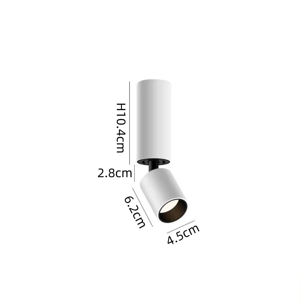 3° 8° 15° Surface Mounted LED Spot Small Angle Beam Home Lighting, Ceiling Mounted Ambient Backlight