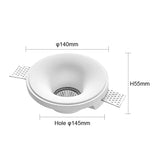 Recessed Gypsum Ceiling Downlight - Borderless Trimless GU10 LED Spotlight