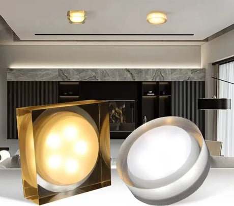 Modern Crystal Led Downlights Recessed Ceiling Spot Lamp 15W 10W 5W Led Lights for Room Bedroom 110V 220V Spot Led Light Fixture
