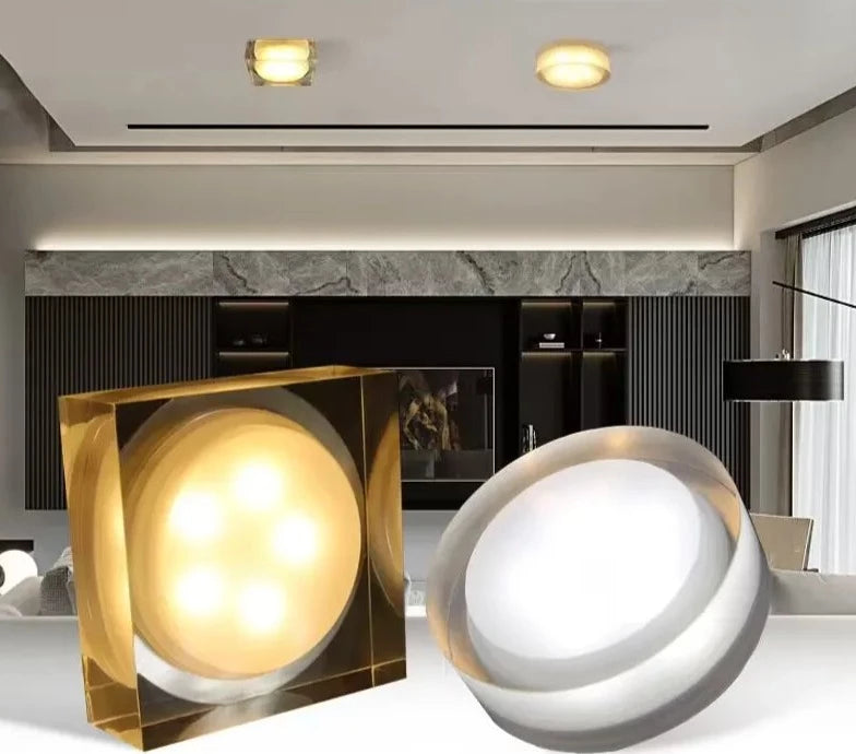 Modern Crystal Led Downlights Recessed Ceiling Spot Lamp 15W 10W 5W Led Lights for Room Bedroom 110V 220V Spot Led Light Fixture