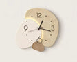 New wabi-Sabi restaurant clock wall clock Home quiet with led lights clock living room background wall decoration